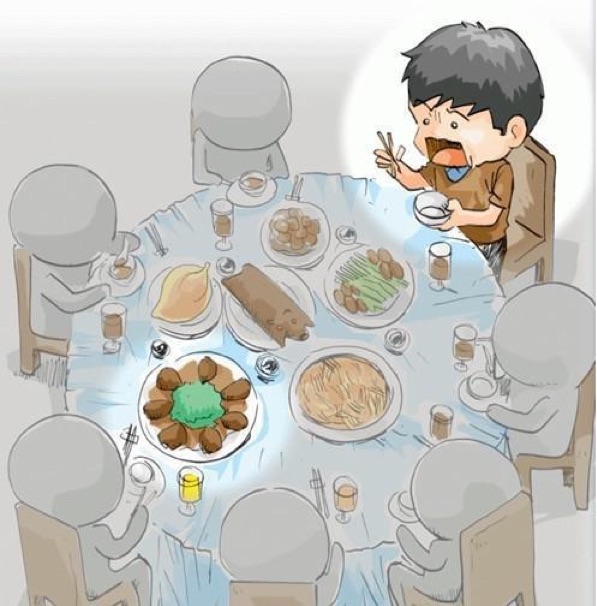 吃饭端碗的讲究