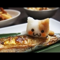 日本新流行 貓蘿蔔泥+秋刀魚！