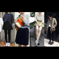 就算是天氣冷颼颼還是要穿！時髦韓妞都這在這麼做....2款風靡韓國的「百褶裙」穿搭法則！