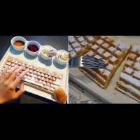 擬真度百分百「鍵盤鬆餅」在此！濟州島電腦咖啡館意圖使人錯亂│妞新聞