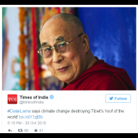 達賴喇嘛：2050年西馬拉雅冰河恐將消失