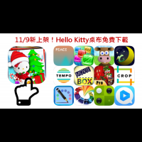 11/9新上架！iOS送你聖誕禮物，超可愛Hello Kitty主題桌布陪你過節～