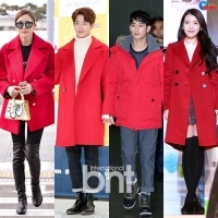 學人氣韓星紅外套穿搭法 喜氣洋洋過新年！