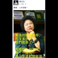 蔡正元暗諷陳菊「人不如狗」 鄉民:KMT真的爛到底了
