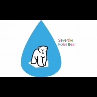 人類汙染環境造成的全球暖化，讓失去家園的北極熊留下眼淚
