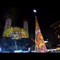 新北歡樂耶誕城開城　全國最大3D光雕秀登場