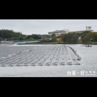 打造綠能首都　雲縣推滯洪池浮動式太陽能發電