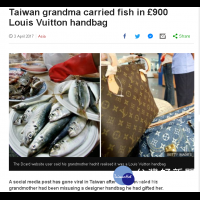台灣阿嬤用LV包裝虱目魚　BBC：這款要900英鎊