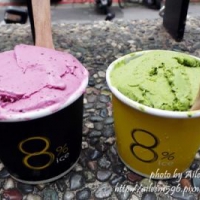 不用飛到日本也能吃到超香濃抹茶霜淇淋~8%ice冰淇淋專賣店