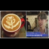 冷飲也可以做咖啡拉花？！韓國咖啡王子徒弟首創...除了可以在冷飲上畫可愛的熊熊，還能寫字！！