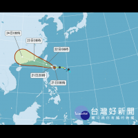 天鴿進逼台灣　入夜到明天風雨最強