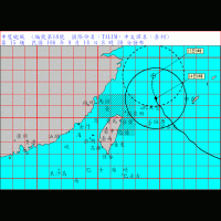 持續發布大雨特報！泰利颱風暴風圈已進入台灣北部近海