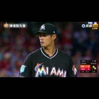 MLB LIVE／陳偉殷4.1局失7分退場 馬林魚3：10落後