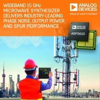 ADI 55 MHz至15 GHz寬頻微波頻率合成器 三大性能領先業界