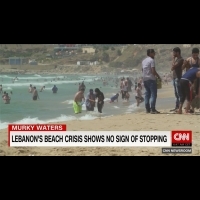 垃圾爆量 排放廢水 黎巴嫩美麗海灘走樣