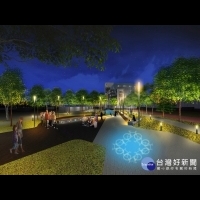 打造城市光廊　大里運動公園夜間燈光改善工程啟動