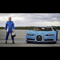 誰能比我狂？LEGO 樂高打造「1:1 真實比例」的 Bugatti Chiron，真的能開上路！