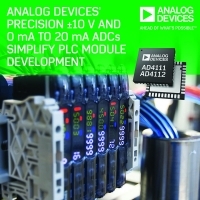 ADI精密+/-10V和0-20mA類比數位轉換器簡化PLC模組開發