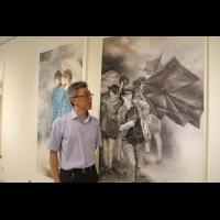 美術家接力展水墨家許文德　近50幅作品在葫蘆墩文化中心展出