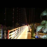 行千吊橋及弘景橋光雕啟用　竹崎夜景新亮點