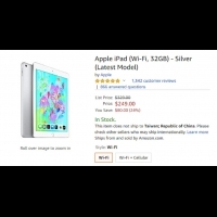 美國亞馬遜9.7吋iPad特價中 32GB只要7678元