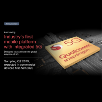高通發表業界首款整合5G功能的行動平台，及Snapdragon 855行動平台中的AI引擎