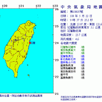 快訊／花蓮發生規模4.6地震 最大震度3級