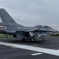 漢光演習彰化戰備道起降！F-16V戰機首亮相