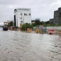 台南市降雨減緩　多處路段恢復通行