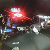 國道三號北上彰化段 深夜六車連環撞十一傷