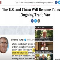 TIME：美為重啟對中貿易談判 有意暫緩對台軍售
