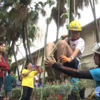 學生攀樹初體驗　百年新竹國小樂趣多