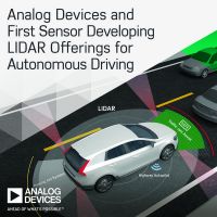 ADI與First Sensor合作開發LIDAR產品 加速邁向自動駕駛的未來
