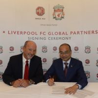 利物浦與MG名爵合作關係拓展至全球層面