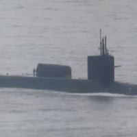 北韓射彈日 美軍潛艇駛入釜山港