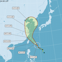 中颱「利奇馬」持續增強 氣象局預估17：30發布海警