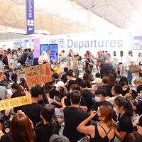 反送中／香港機場航班再度全面取消