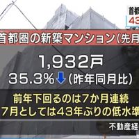 43年來新低！買屋意願低日本首都圈新成屋數連續7個月下滑