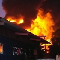 彰化埔心鄉工廠大火延燒八小時獲控制無傷亡