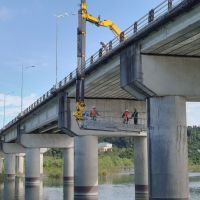 中市定期檢修護橋梁  15座鋼索橋梁今完成檢測