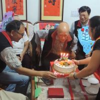 臺北市榮民服務處祝賀李廷貴老先生100歲壽辰