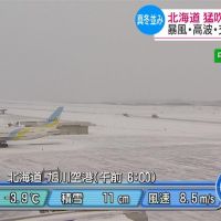 日本北海道降暴雪 海陸空交通大打結