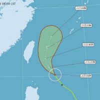 鳳凰颱風路徑東修　氣象局：海警機率降低