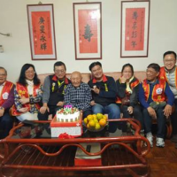 臺北市榮民服務處祝賀史元梧老先生107歲大壽