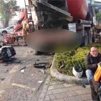 煞車失靈！台南水泥車追撞汽機車1死5傷