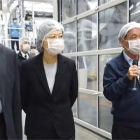 訪口罩原料「不織布」工廠 蔡總統謝企業支援防疫