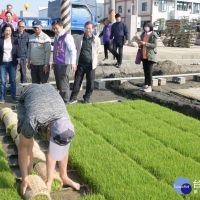 王惠美前往秀水水稻育苗中心　了解水稻春耕情形