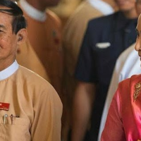 梁東屏@東南亞》緬甸總統溫敏公開要求軍隊不要干預政治