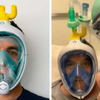 應付資源短缺：義大利工程師改造「浮潛面罩」成為患者使用的「供氧面罩」