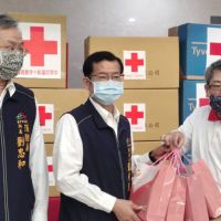 中華民國紅十字會捐贈台中消防局防疫物資
